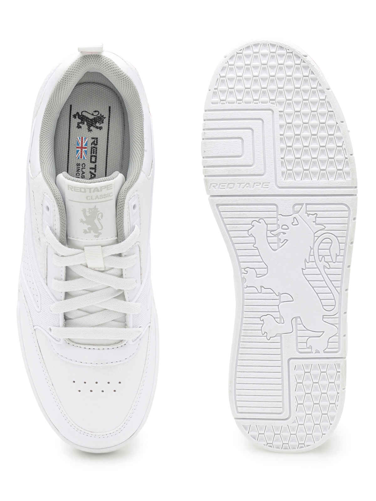 Red Tape Men's Casual Sneakers | RSL0275A | White - UK 11
