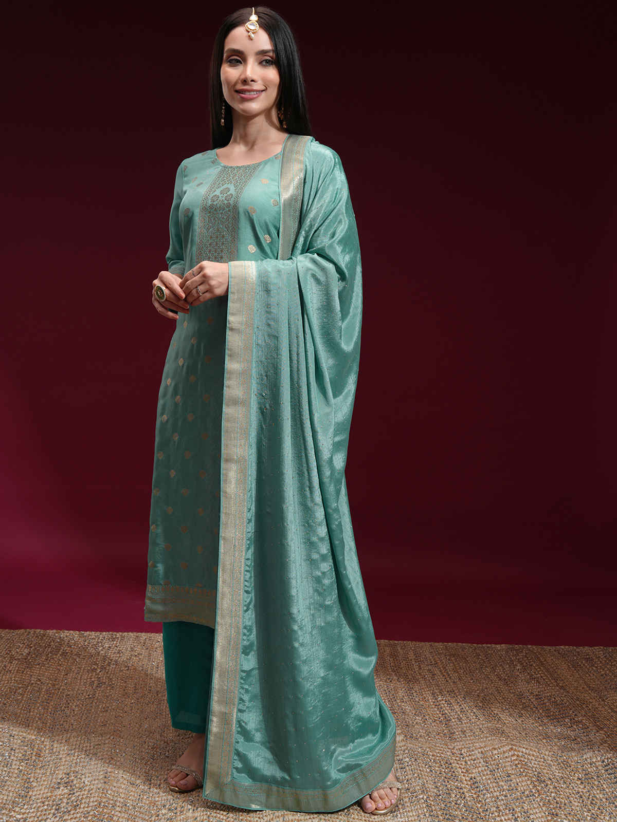 Vishdhd Buy Vishudh Women's Kurta Sets | Aqua - S Online - Price @ ₹2364 ...