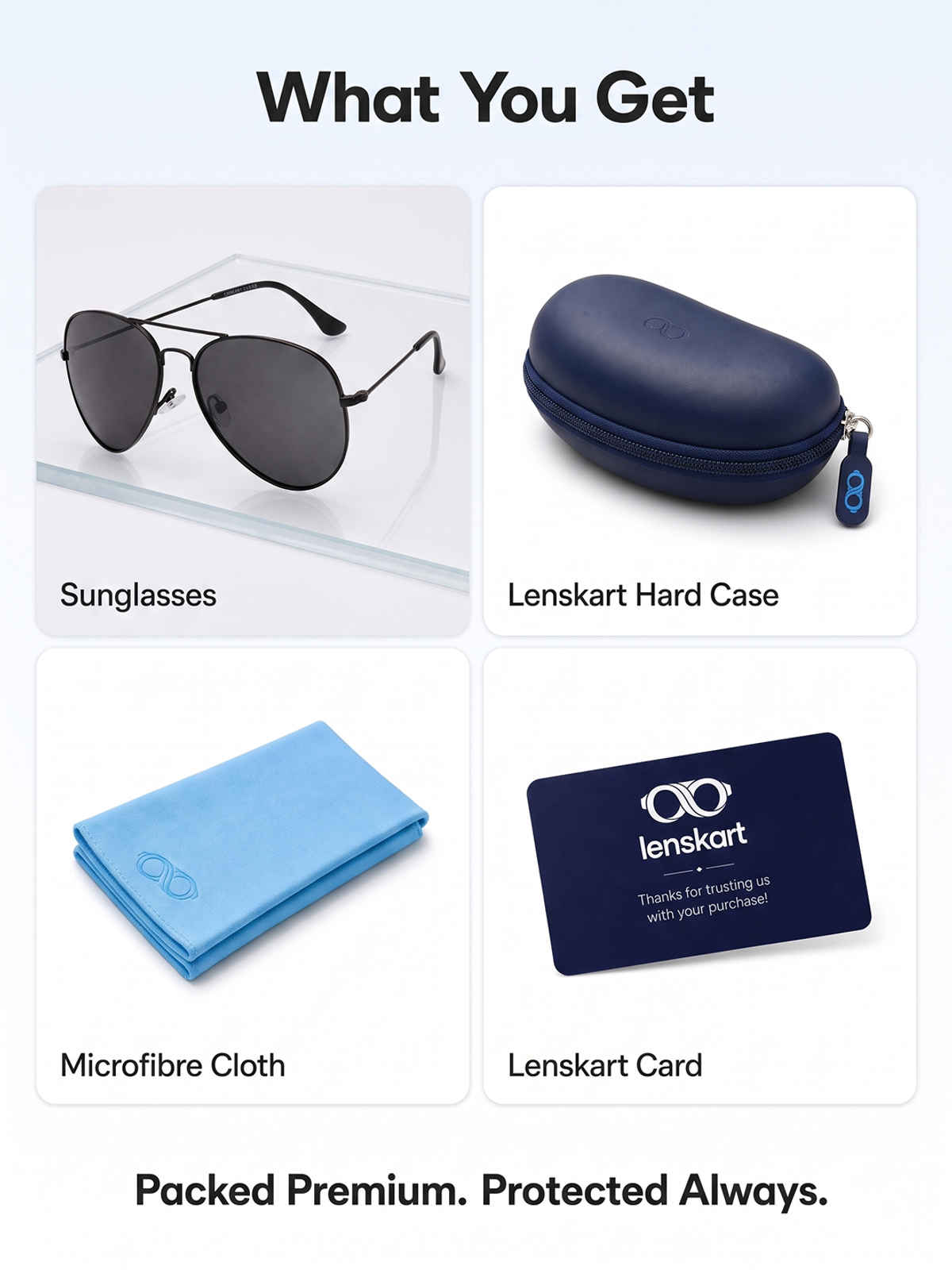 Vincent Chase By Lenskart Unisex Solid Metal Aviator Sunglasses | Black - M