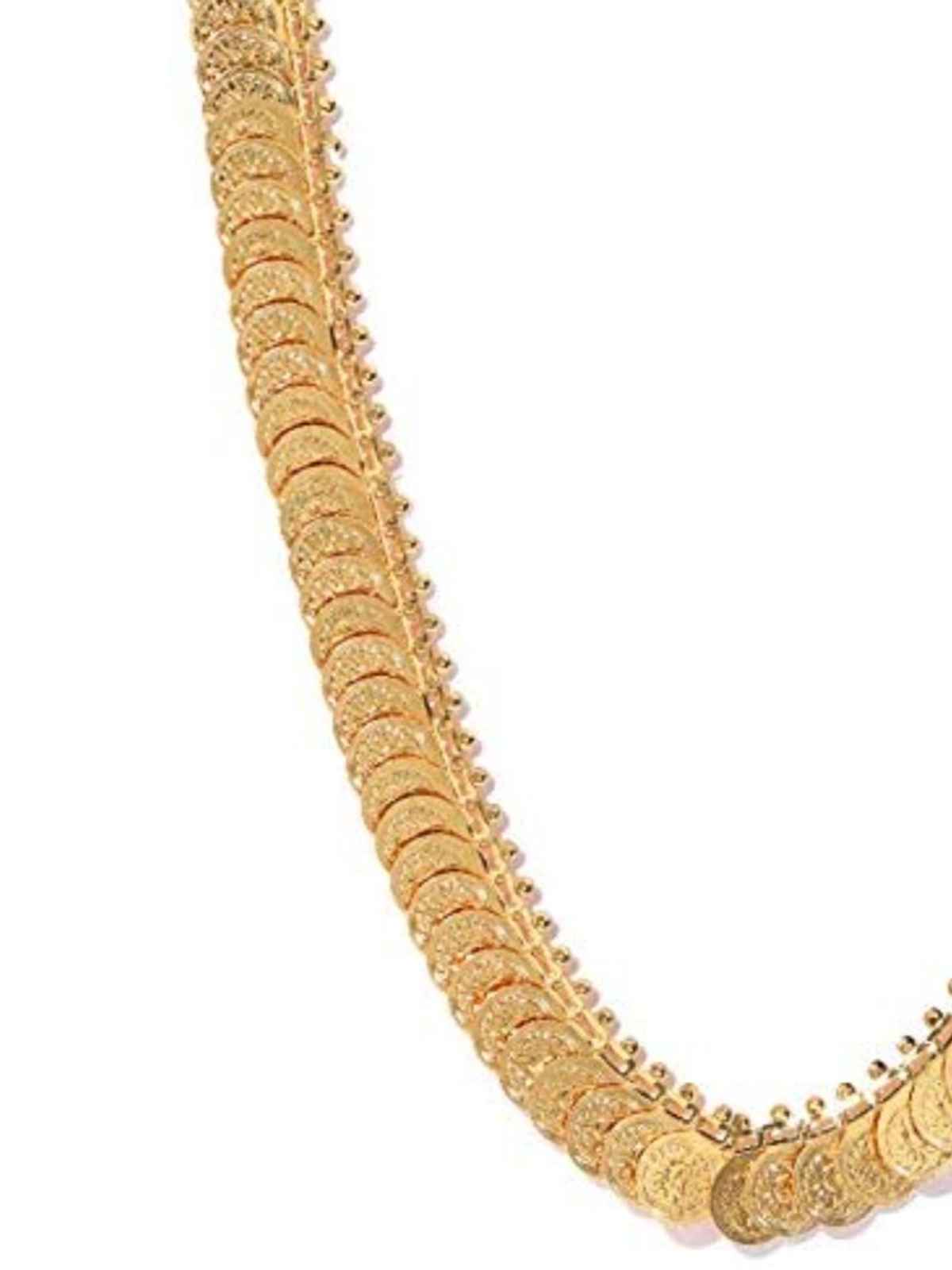 Youbella Golden Plated Long Mala For Women (Golden )(Ybnk5041)