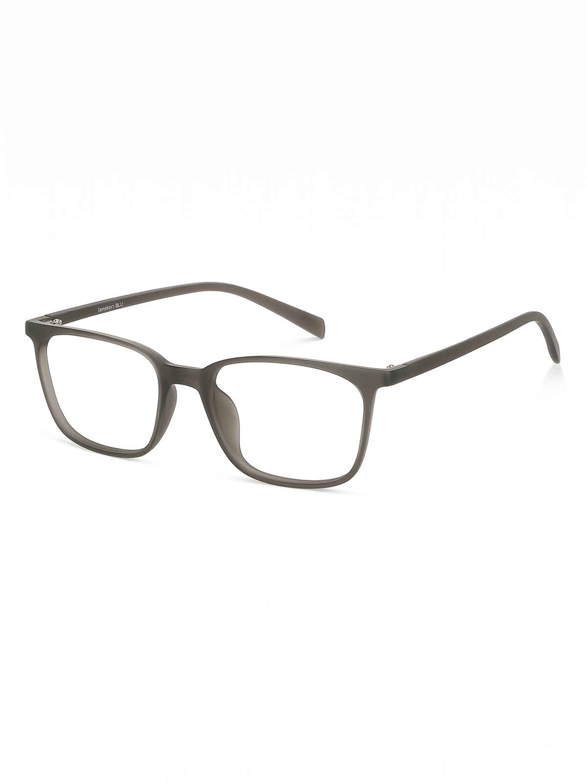 Lenskart Blu Unisex Solid TR90 Computer Glasses | Dark Grey - M