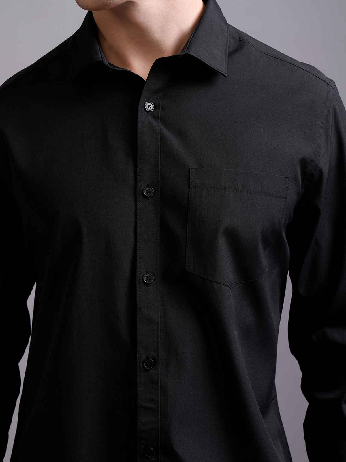 Highlander Men's Slim Fit Shirt | Black - M