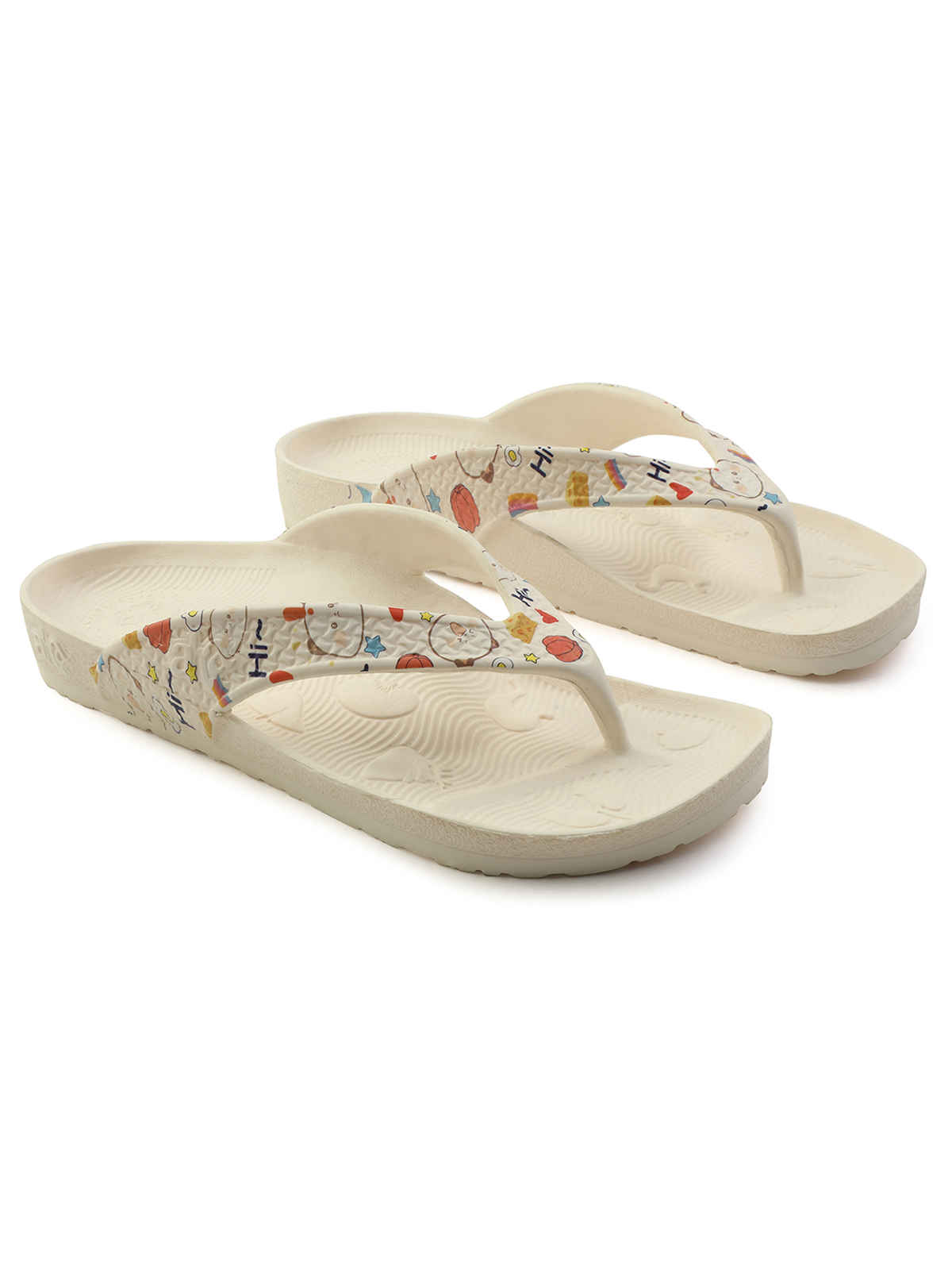 Liberty Footwear Women's Flip Flops | HAPPI-LE | Beige - UK 4