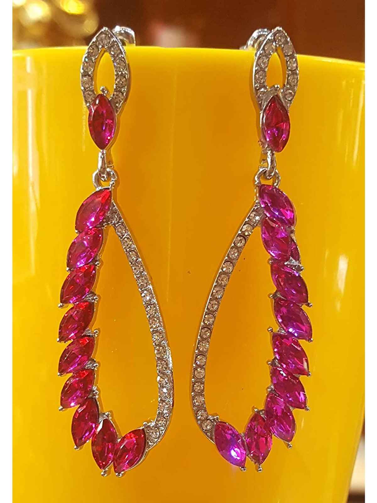 Youbella Jewellery Earings Fashion Earrings For Girls And Women (Pink)(Ybear - 32191)