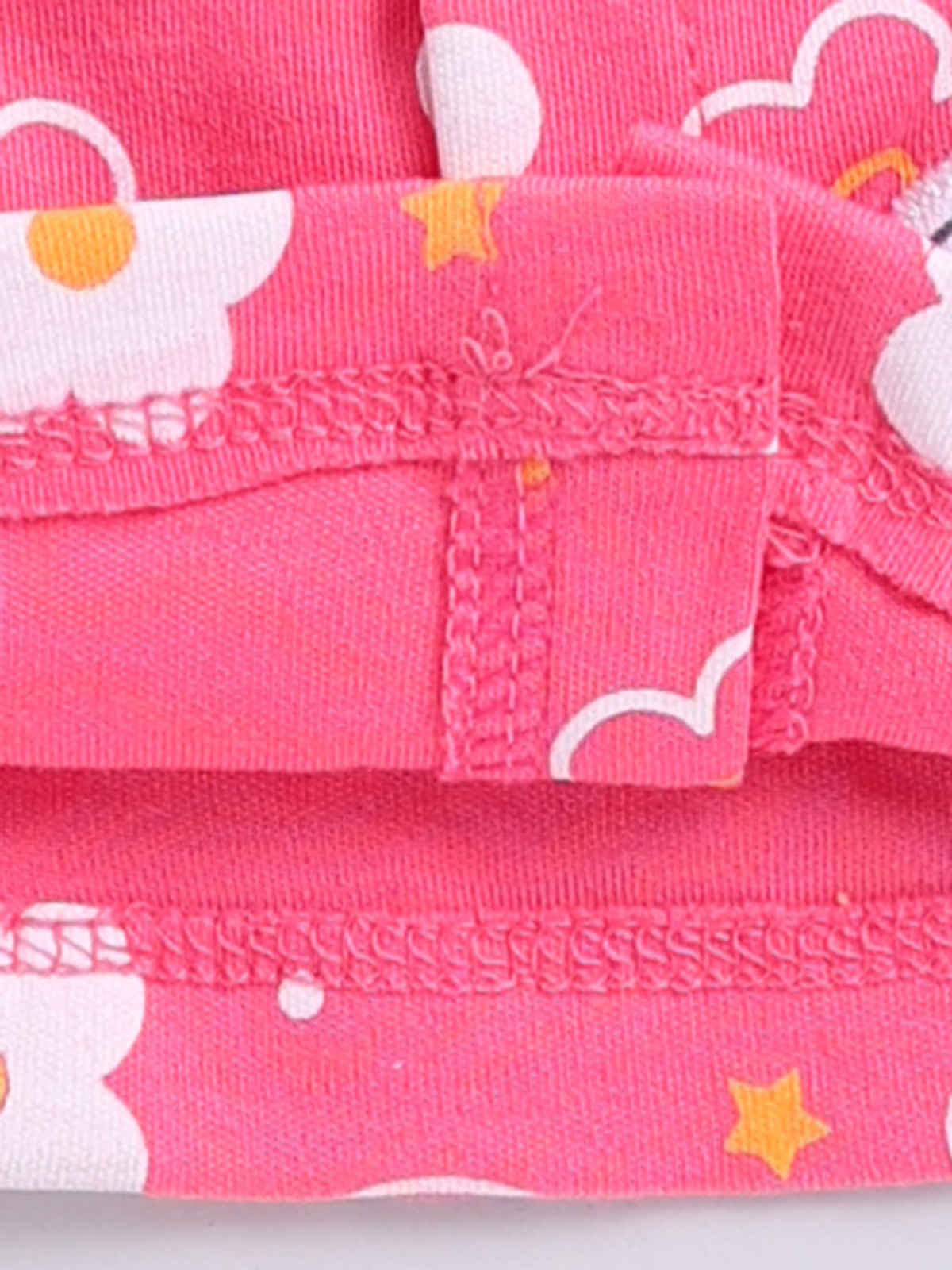 Mom's Love Girls' Printed Cotton Dresses | Pink | 06 - 09 months