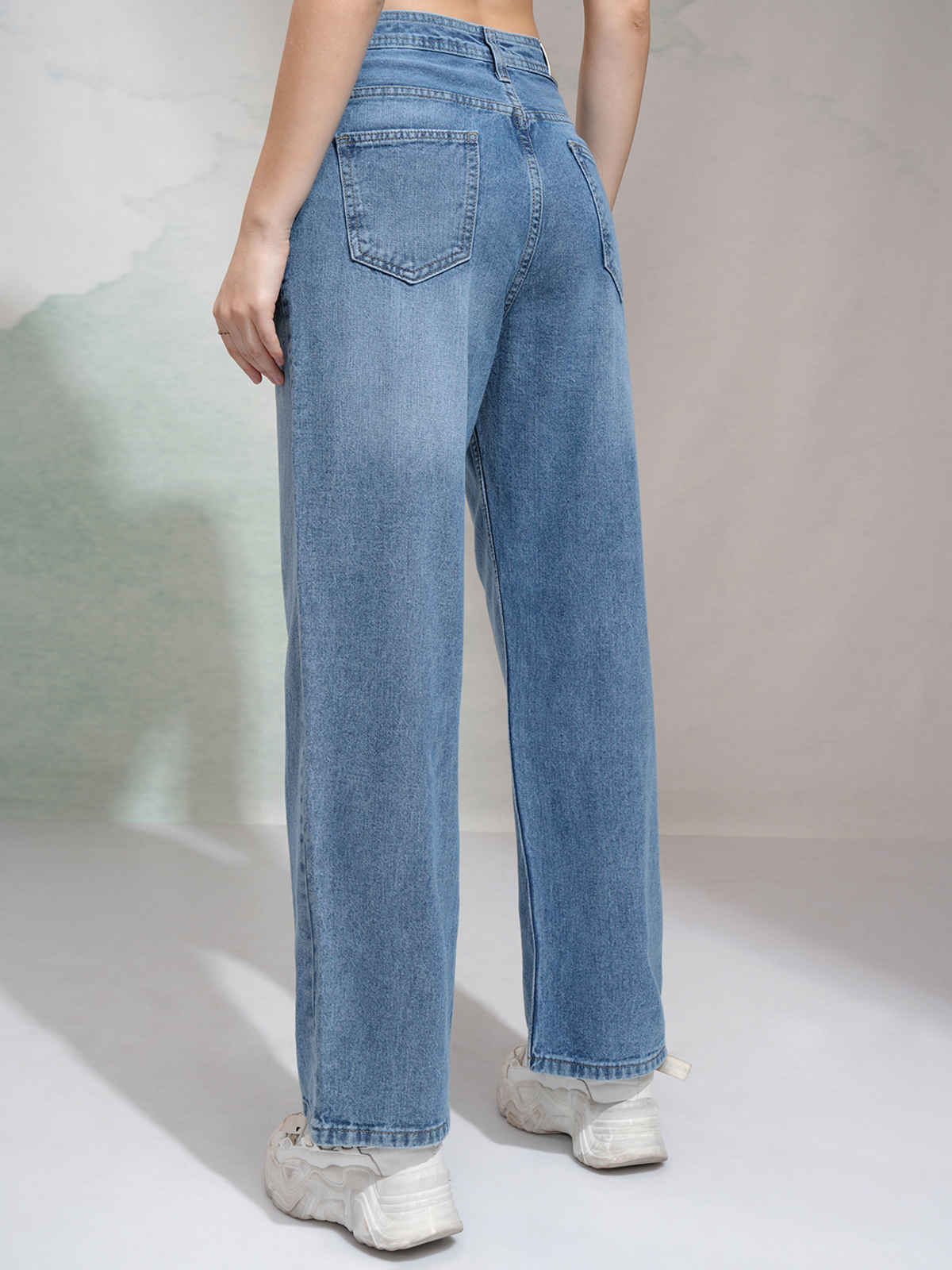 Tokyo Talkies Women's High Waist Flared Jeans | Light Blue - 30