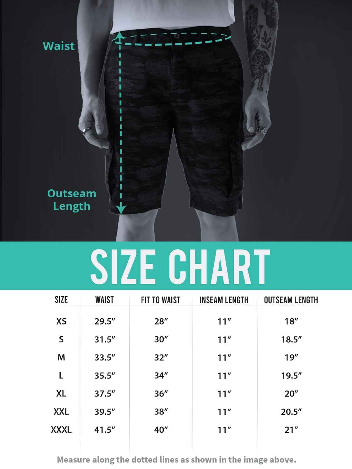 The Souled Store Solids Men's Cargo Shorts | Aqua Blue - M
