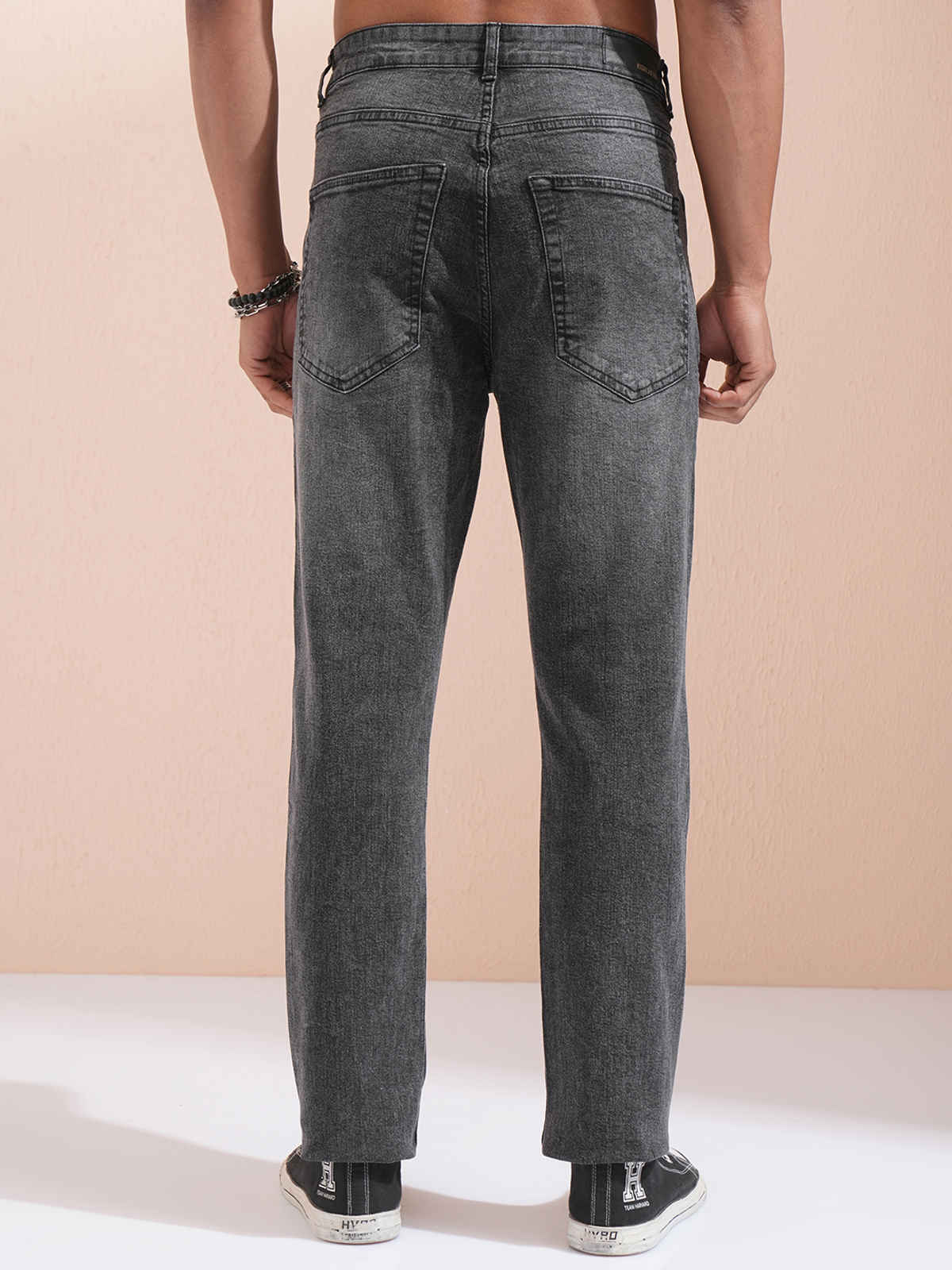 Highlander Men's Straight Fit Jeans | Charcoal | 30 in