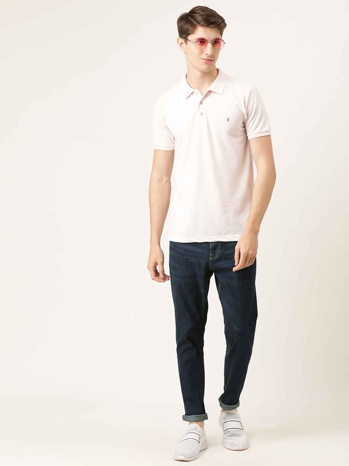 The Indian Garage Co Slim Fit Casual Jeans | Blue - 34