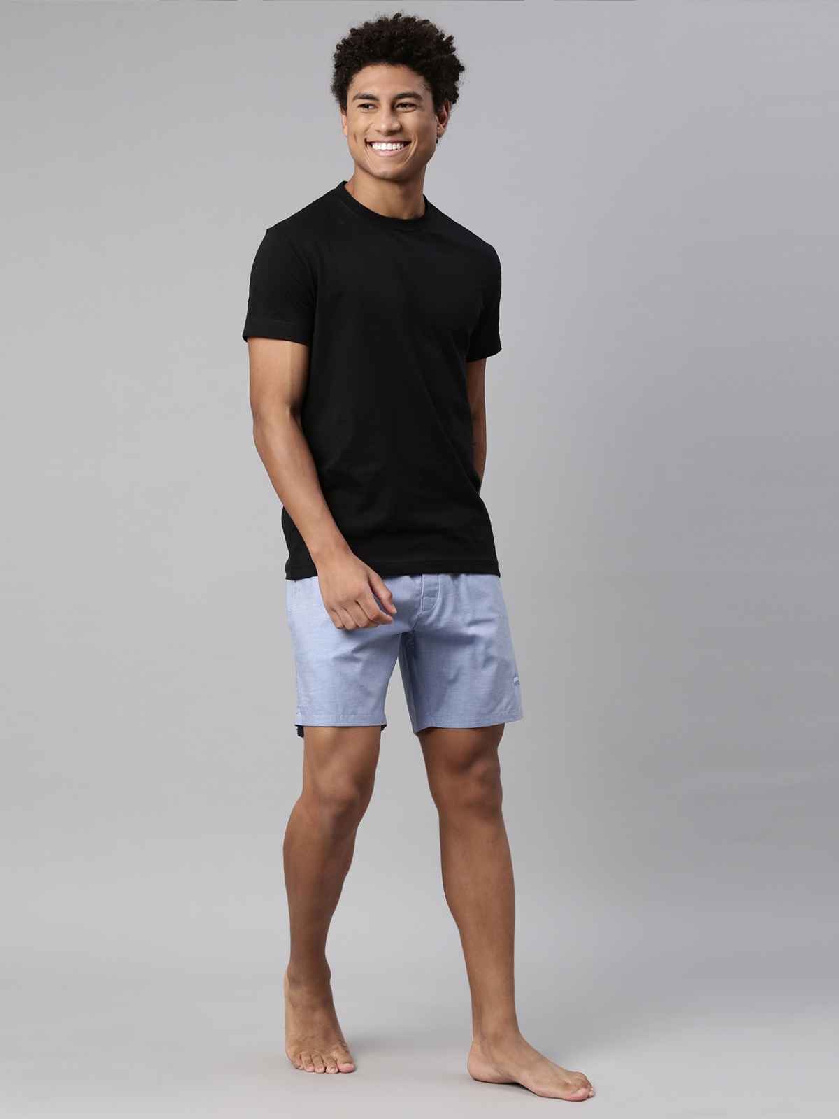 Levi's 028 Men's Plain Woven Boxer Shorts | Blue Mel | M