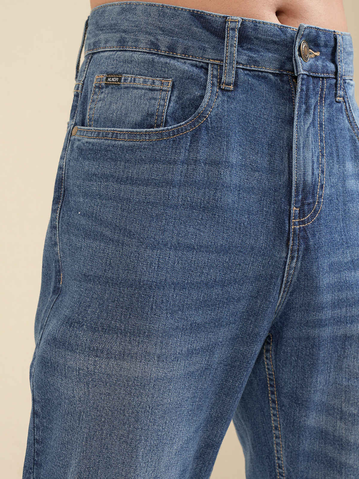 Highlander Men Relaxed Fit Jeans | Light Blue | 32 in