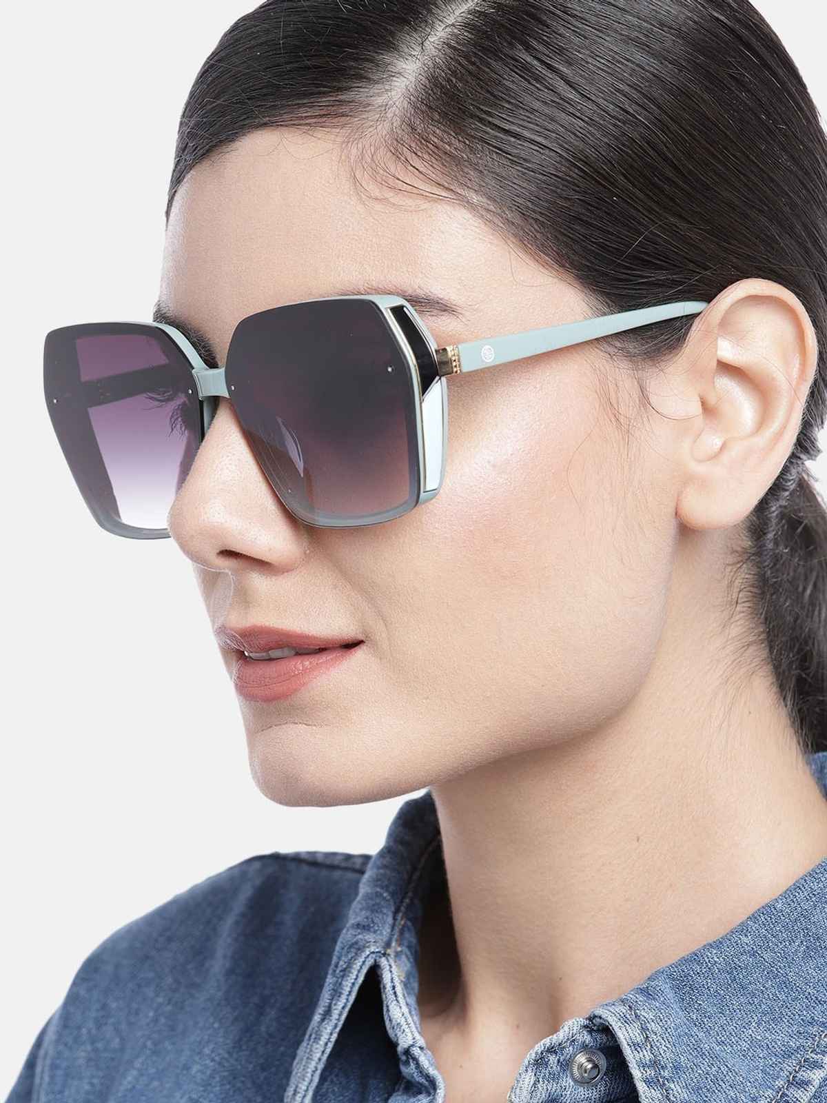 Carlton London Women Purple Lens & Grey Oversized Sunglasses UV Protected Lens CLSW077