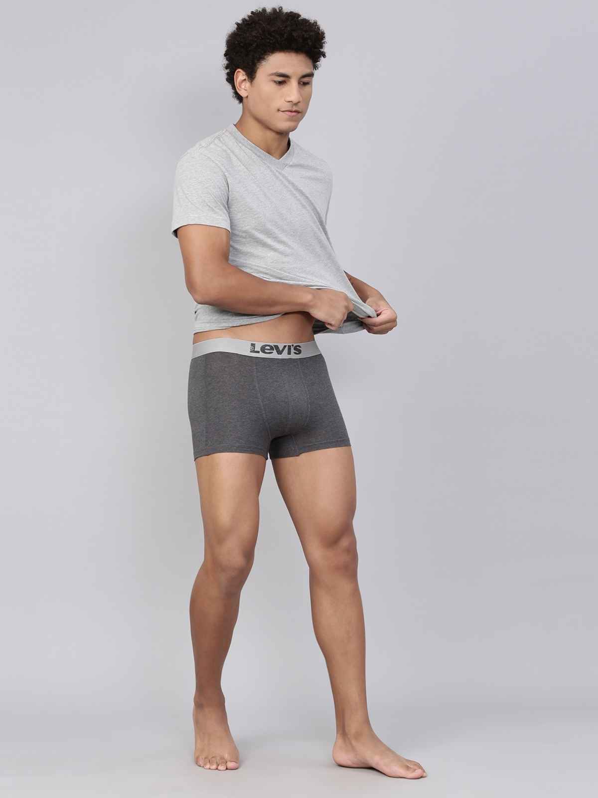 Levi's 018 Men's Neo Trunk | Contoured Double Pouch | D. Grey Mel | S