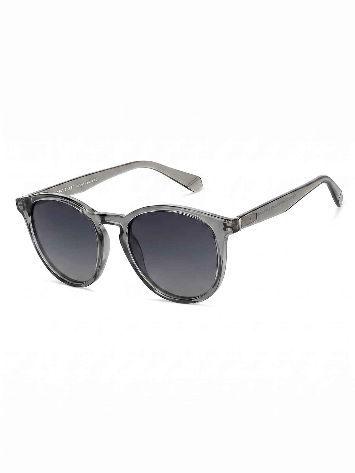Vincent Chase By Lenskart Unisex Metal Round Sunglasses | Grey - M