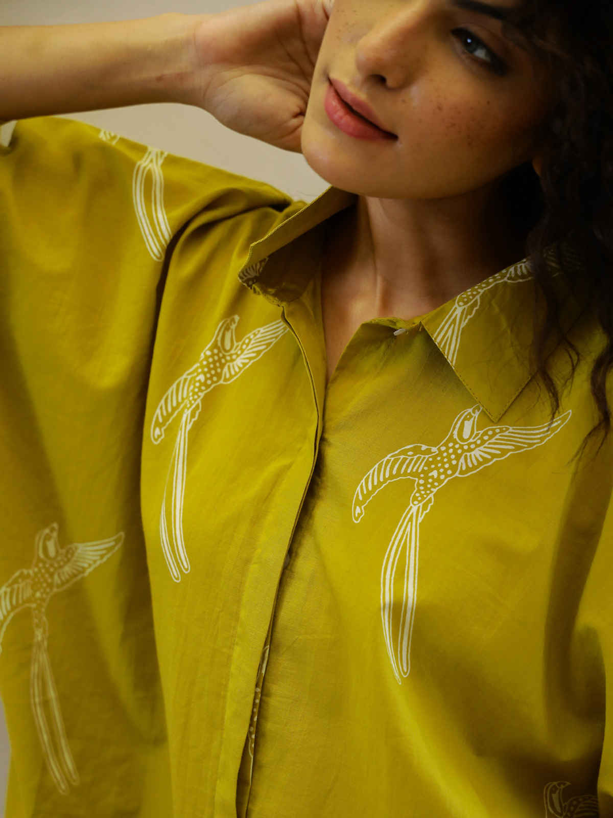Sanskrutihomes Women Printed Mustard Night Suit SE-NSP-715 | S
