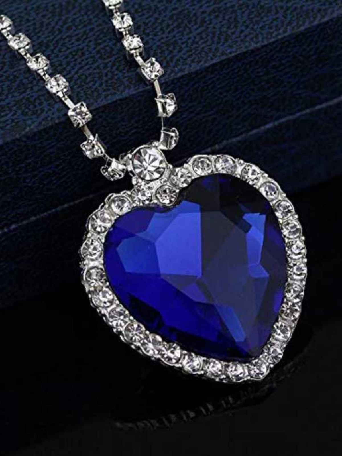 YouBella Latest Stylish Party Wear Jewellery Silver Plated Pendant for Women (YBPD - 71096A)