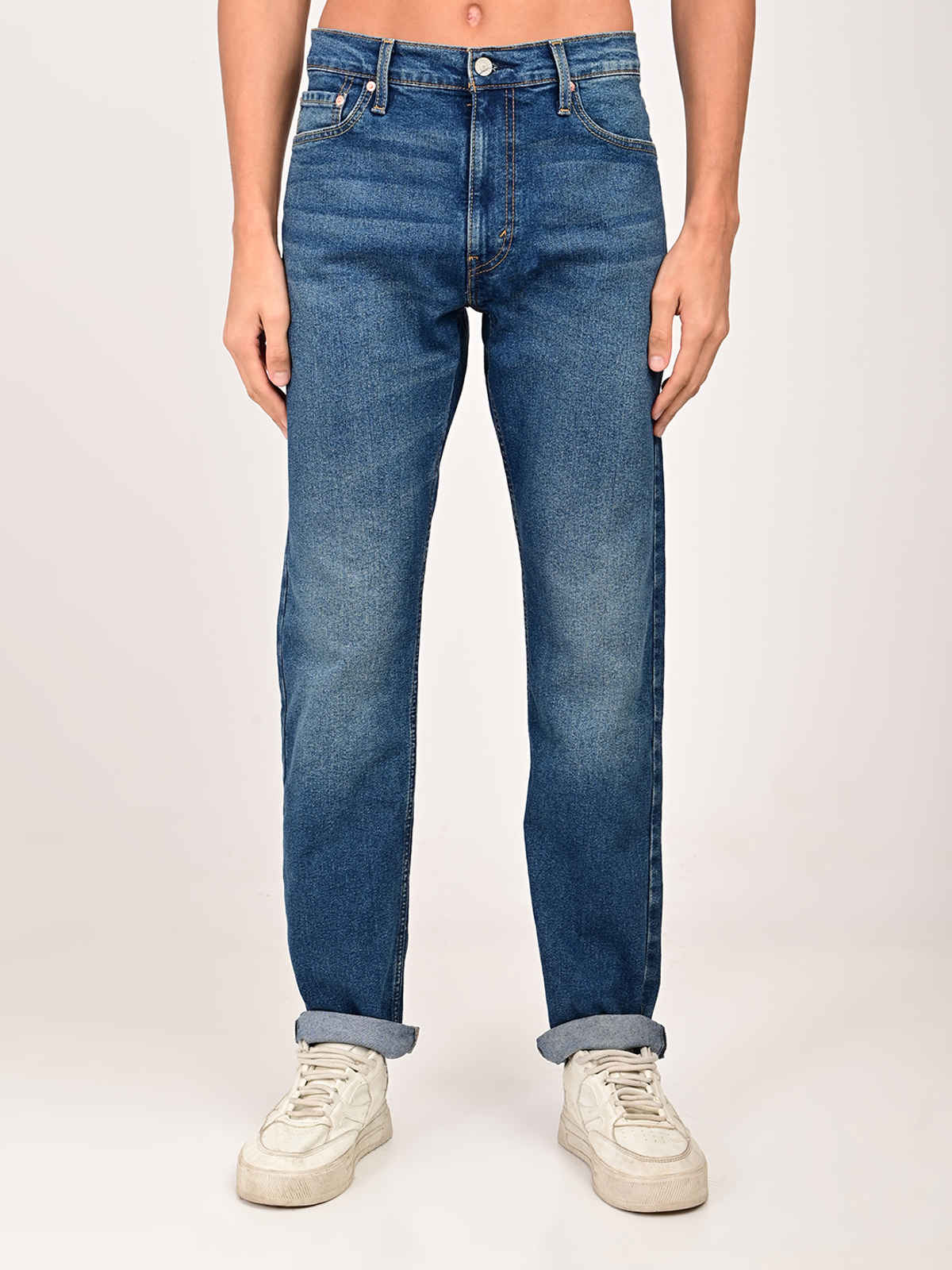Levi's Men's 513 Straight Fit Mid-Rise Jeans | Dark Indigo | 32