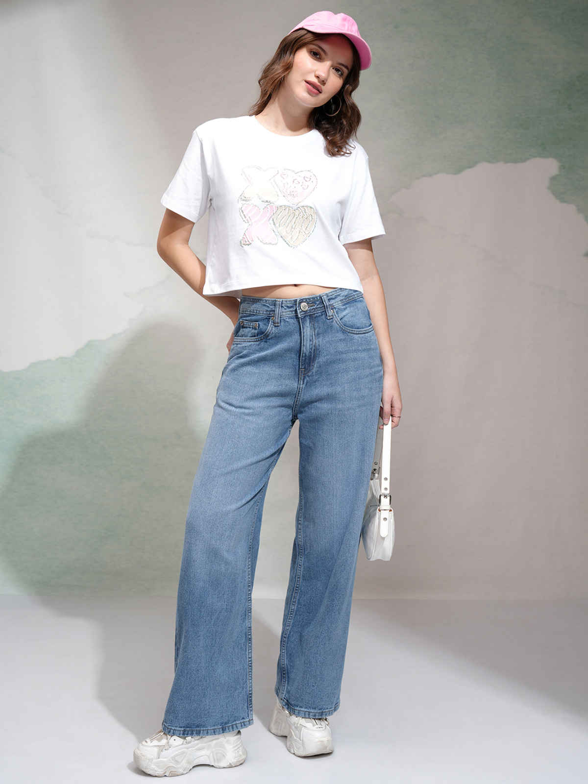 Tokyo Talkies Women's High Waist Flared Jeans | Light Blue - 28