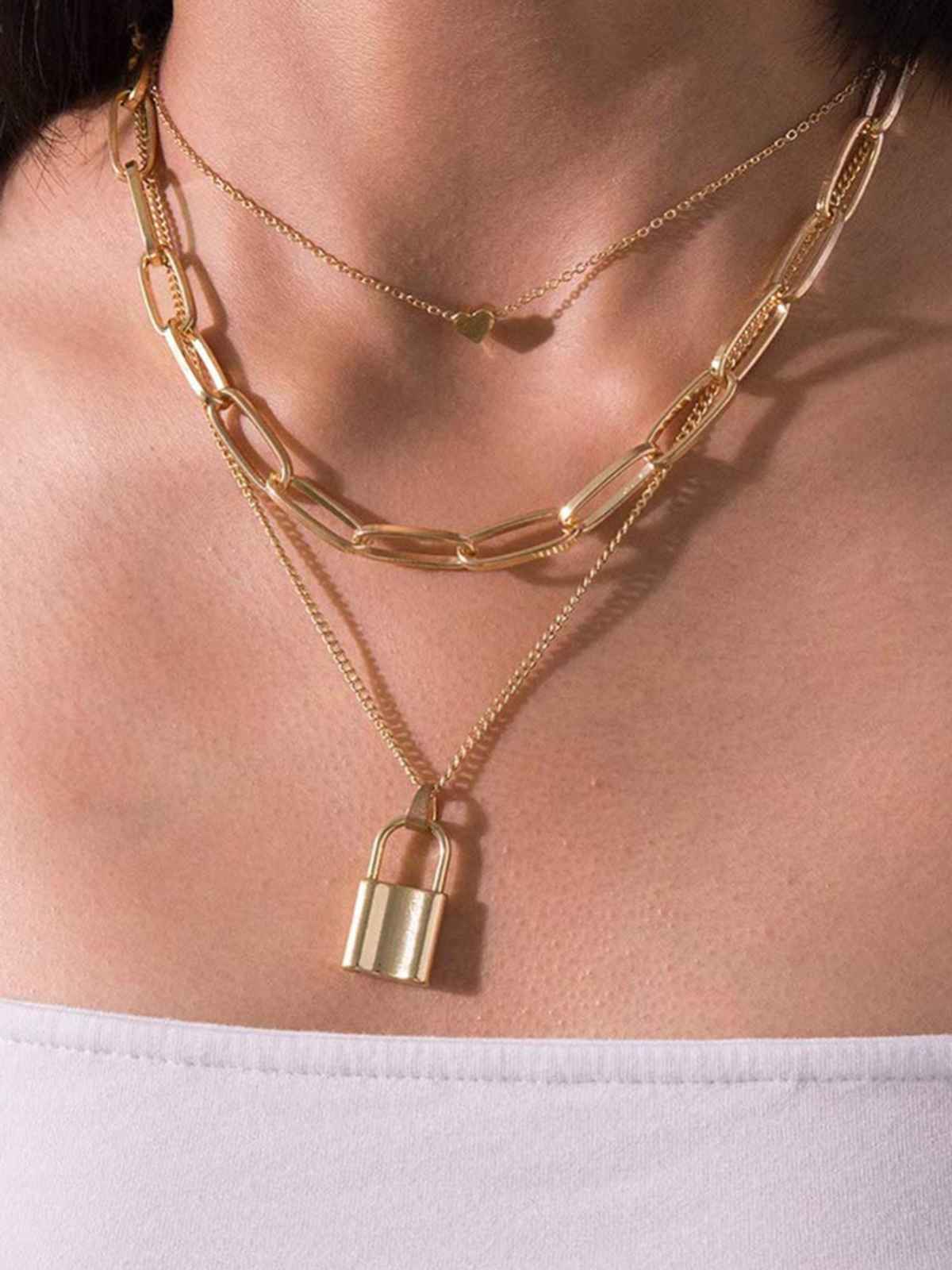 Youbella Jewellery Stylish Combo Of Two Necklace Chains For Women And Girls(Ybnk - 5919A)