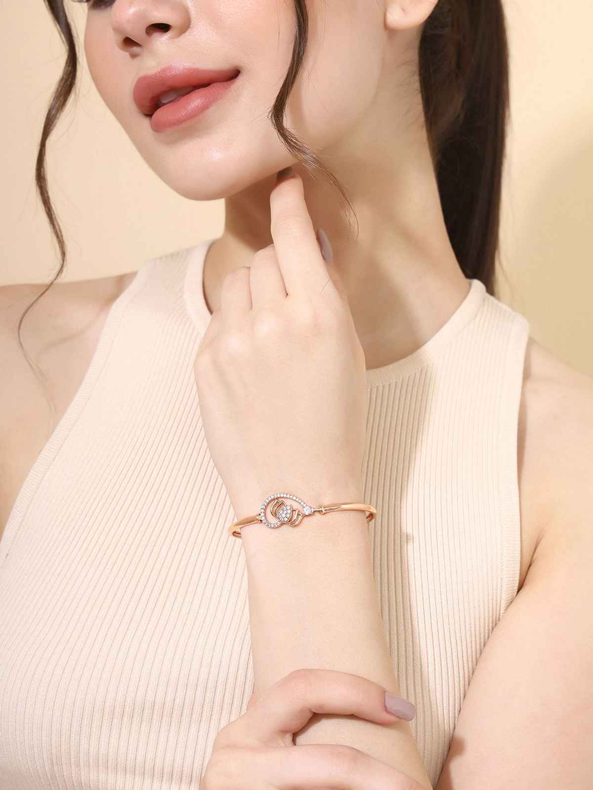 Prita by Priyaasi Lotus Design Bracelet