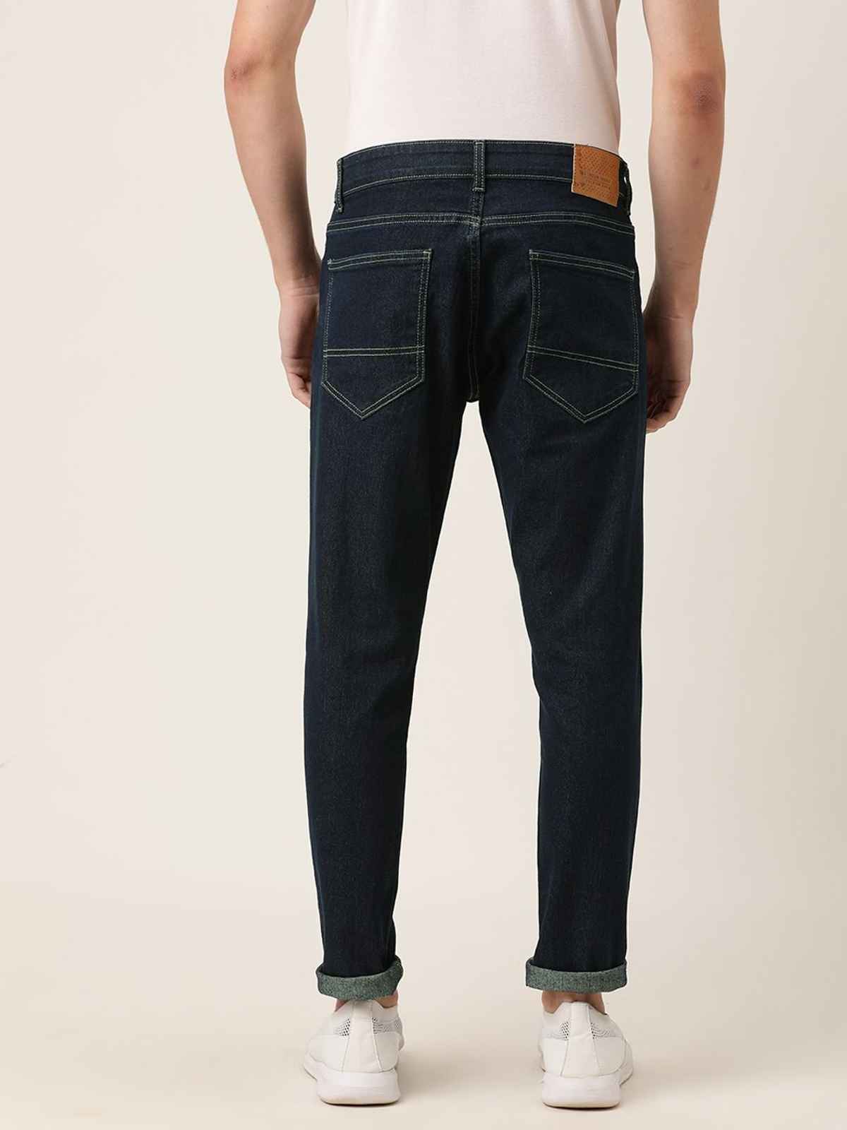 The Indian Garage Co Slim Fit Casual Jeans | Blue - 34