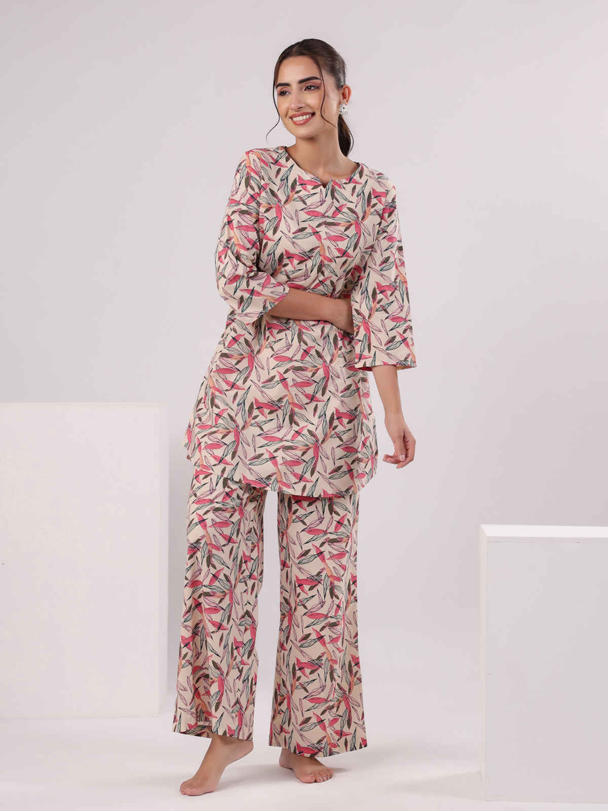 Sanskrutihomes Women Printed Colour Multicolor Night Suit SE-NSP-628 | S
