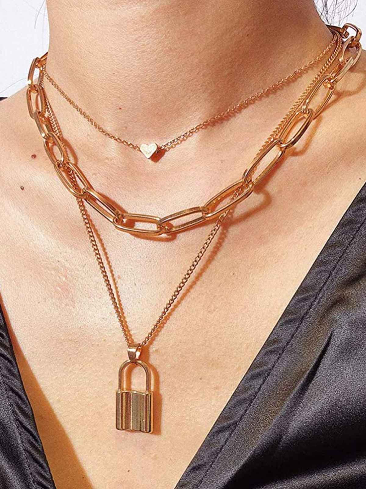 Youbella Jewellery Stylish Combo Of Two Necklace Chains For Women And Girls(Ybnk - 5924)