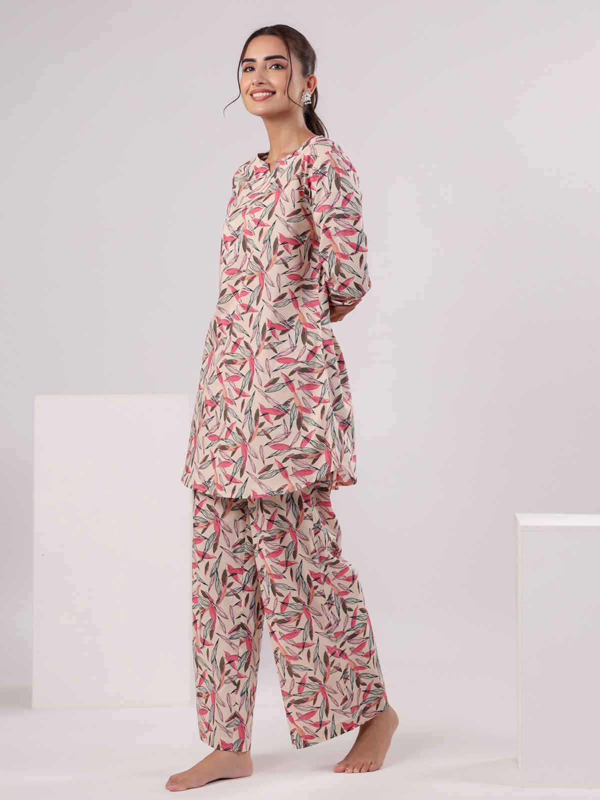 Sanskrutihomes Women Printed Colour Multicolor Night Suit SE-NSP-628 | S