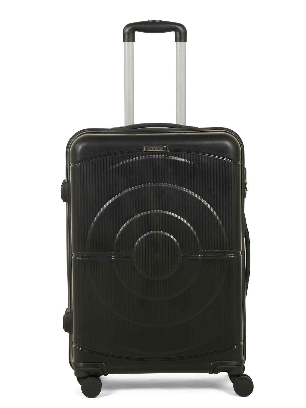 Teakwood Leather Trolley Bag | T TR DART ALFA B1 BL 02 | Black - Medium