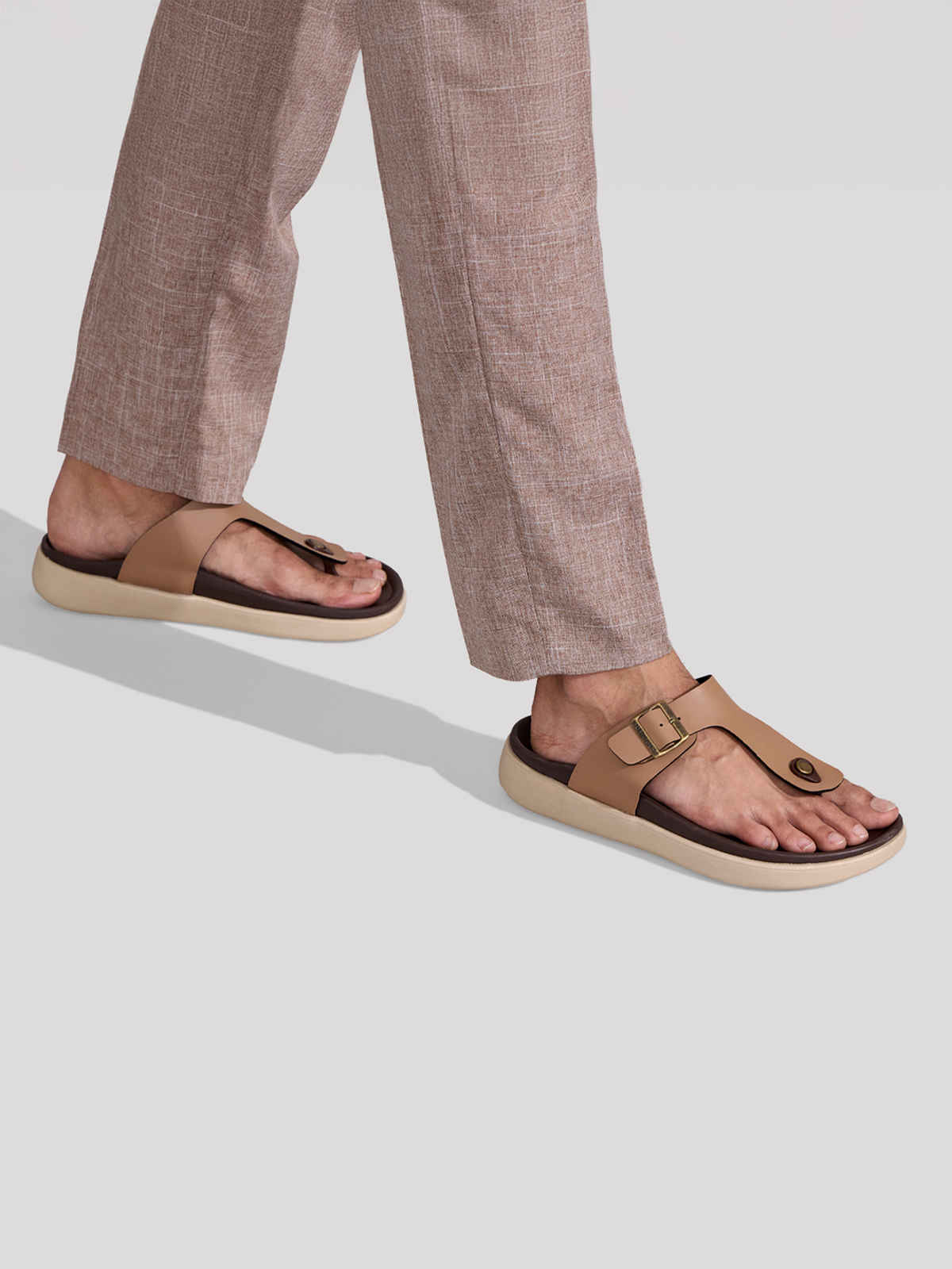 Neeman's Men's Purewhoosh Breeze Sandals | Beige - UK 7