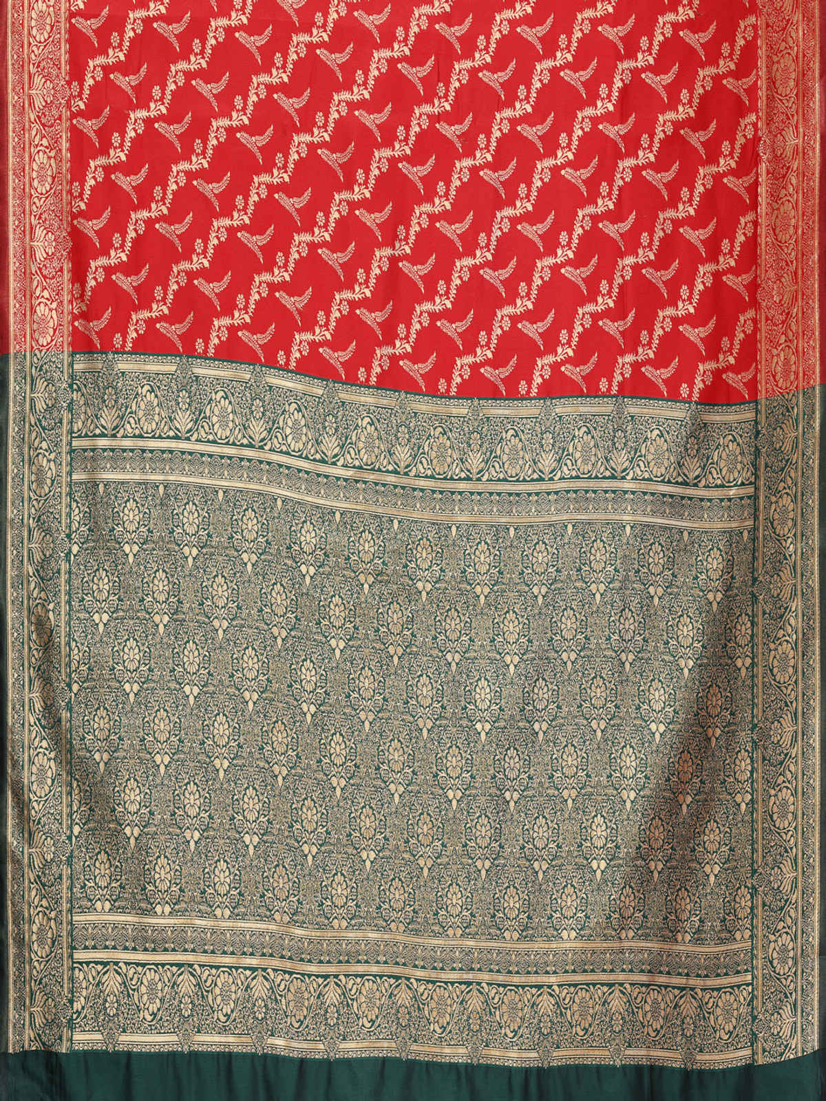 Hema Silk Mills Women Woven Banarasi Silk Blend Saree | Maroon