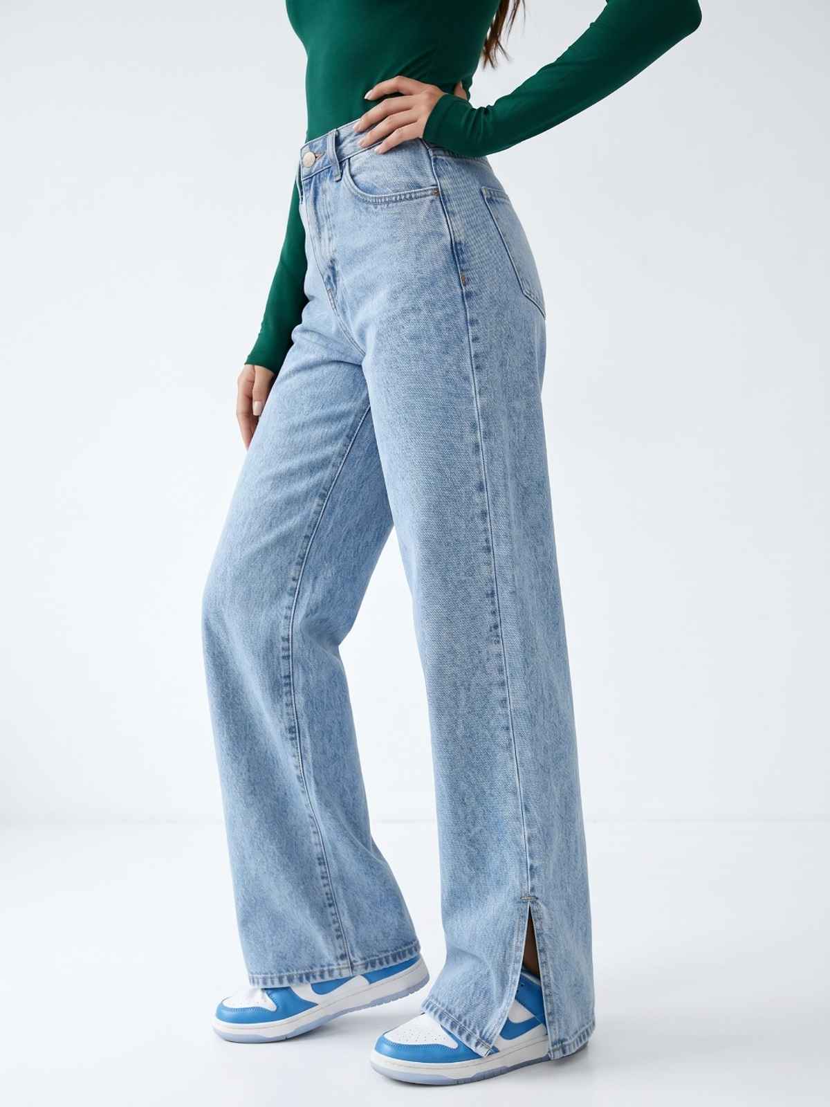 Aadvi Fashion Women's Straight Fit High-Rise Stretchable Jeans | Light Blue - 30