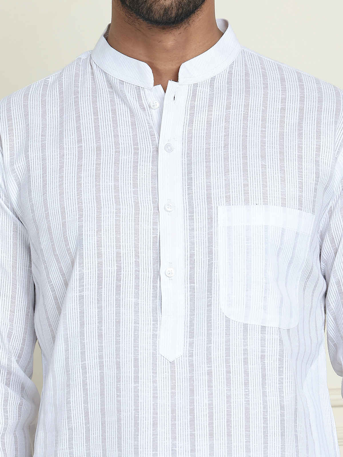 Jompers Men's Kurta | White - S