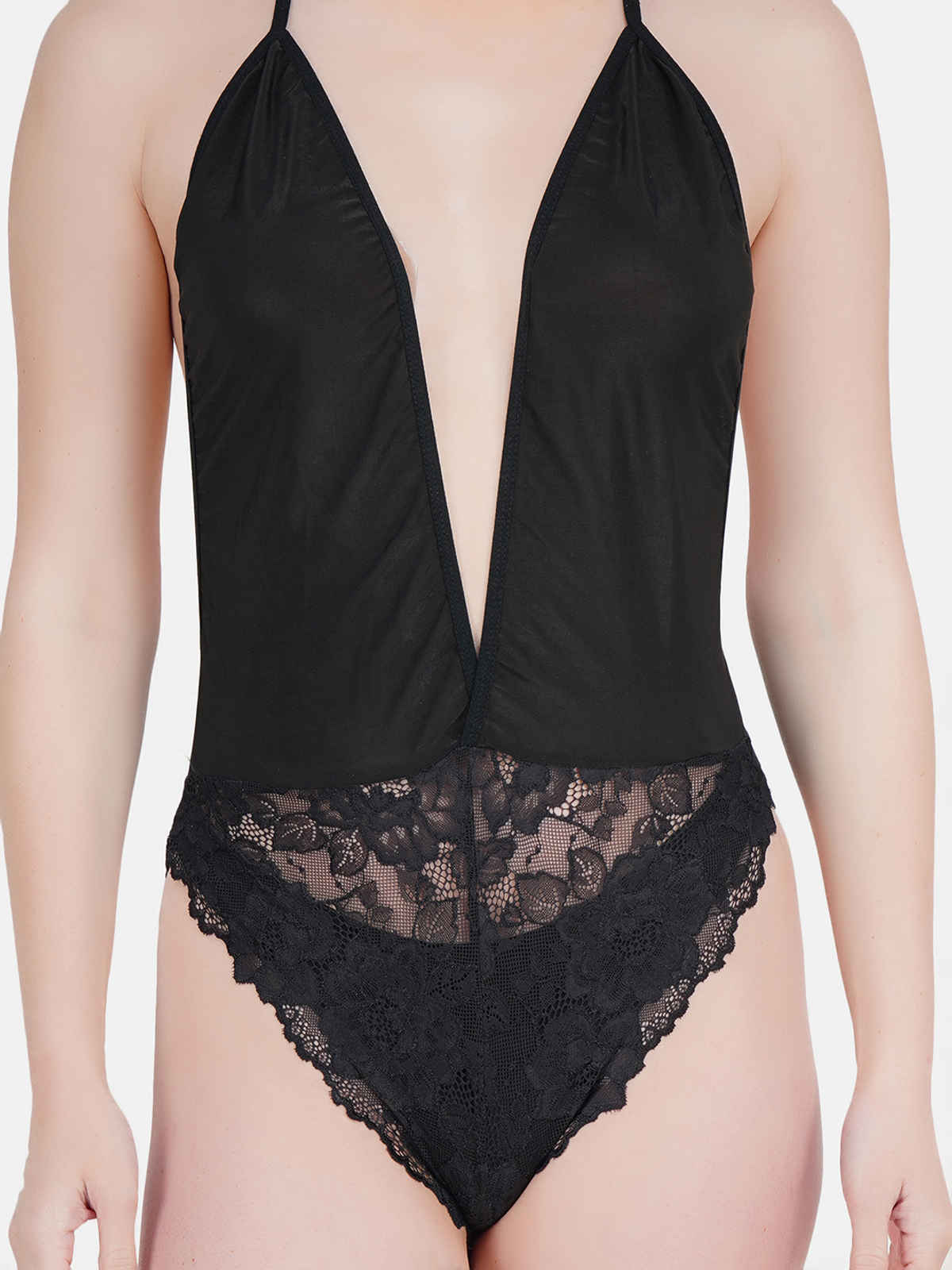 Dunberry London Women Lace Lingerie | Semi Sheer | Black -FS