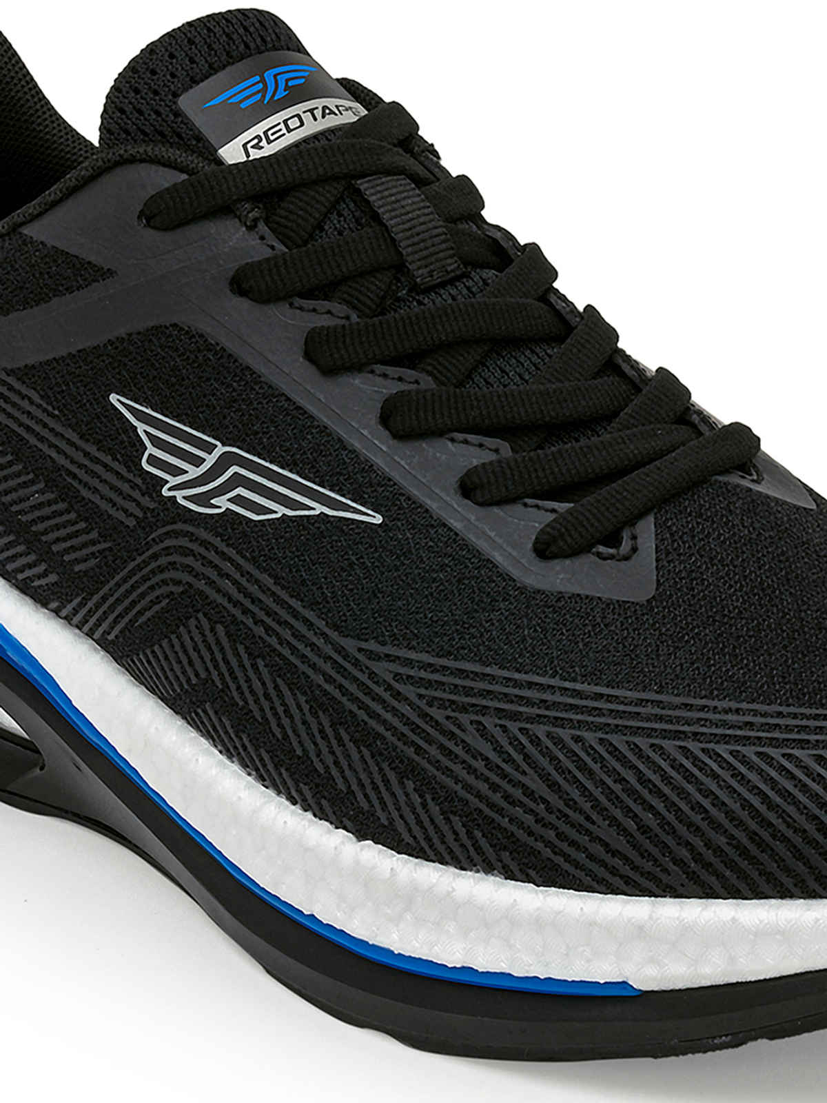 Red Tape Men's Athleisure Shoes | RSO4303A | Black Blue - UK 6