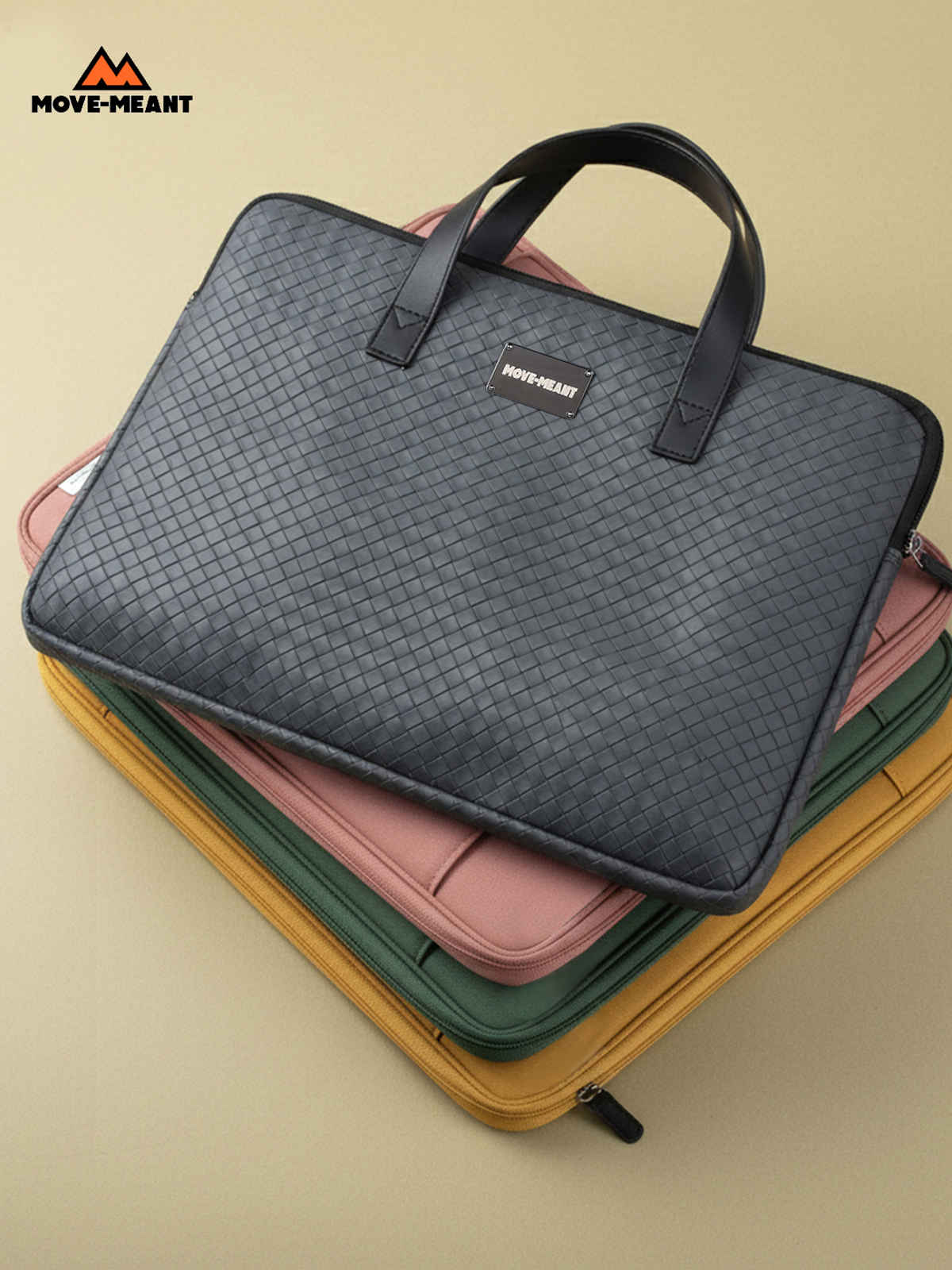 Move-Meant Polyster Slim Fit Laptop Sleeve Grey