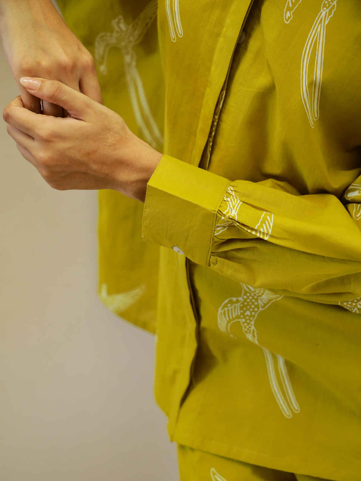 Sanskrutihomes Women Printed Mustard Night Suit SE-NSP-715 | S