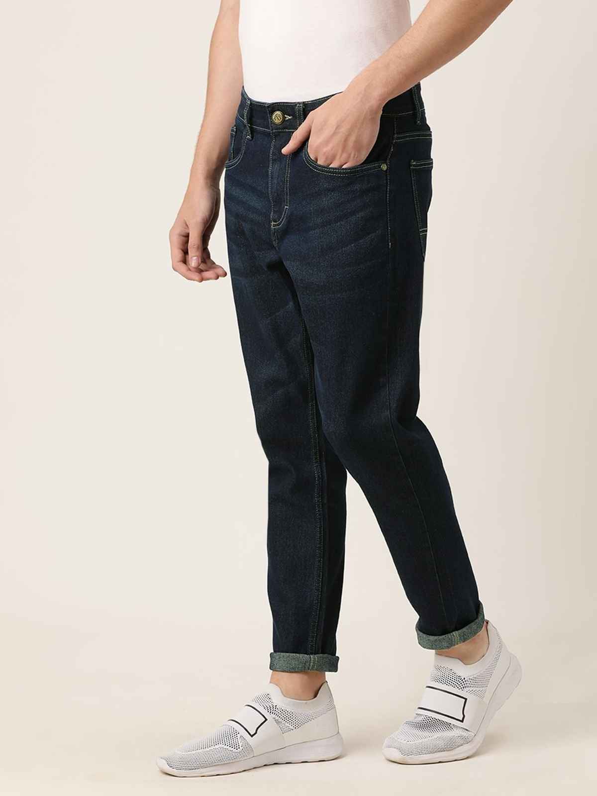 The Indian Garage Co Slim Fit Casual Jeans | Blue - 34