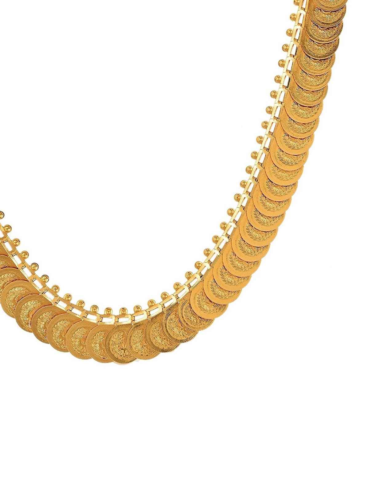 Youbella Golden Plated Long Mala For Women (Golden )(Ybnk5041)