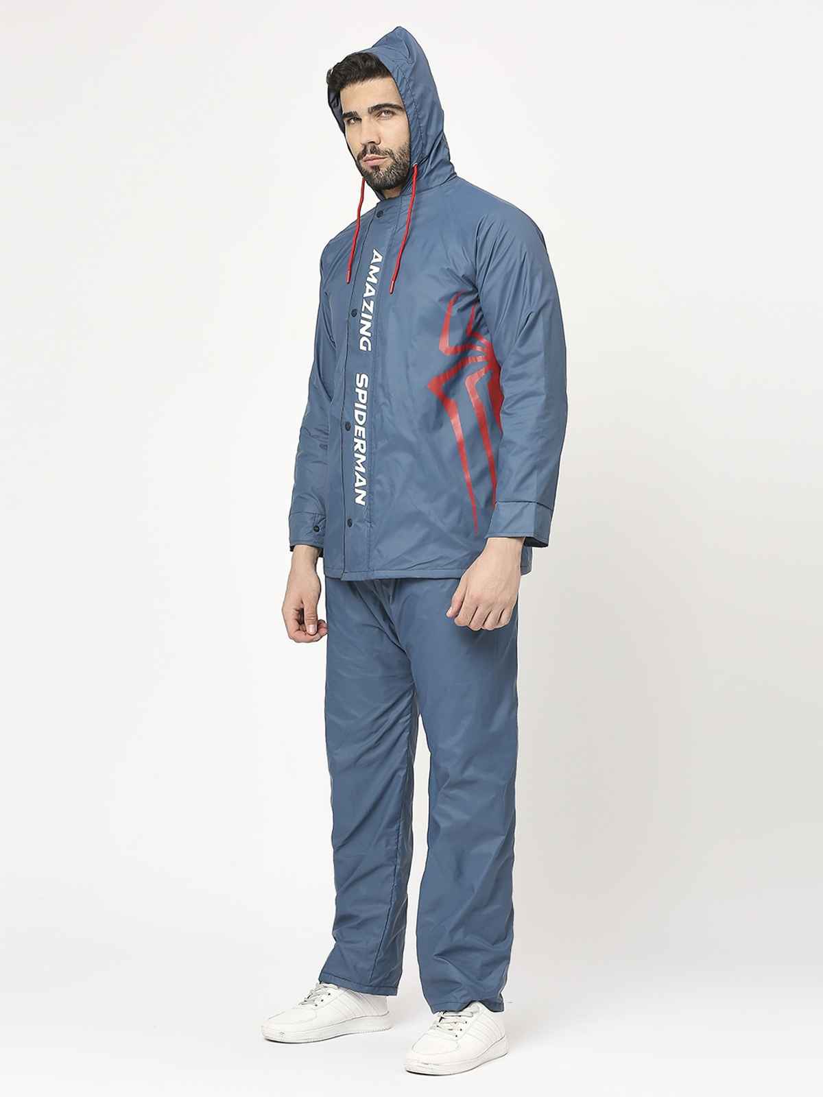 Citizen Reversible Raincoat With Pant Marvel Series Spiderman - Blue - CRO3-XL
