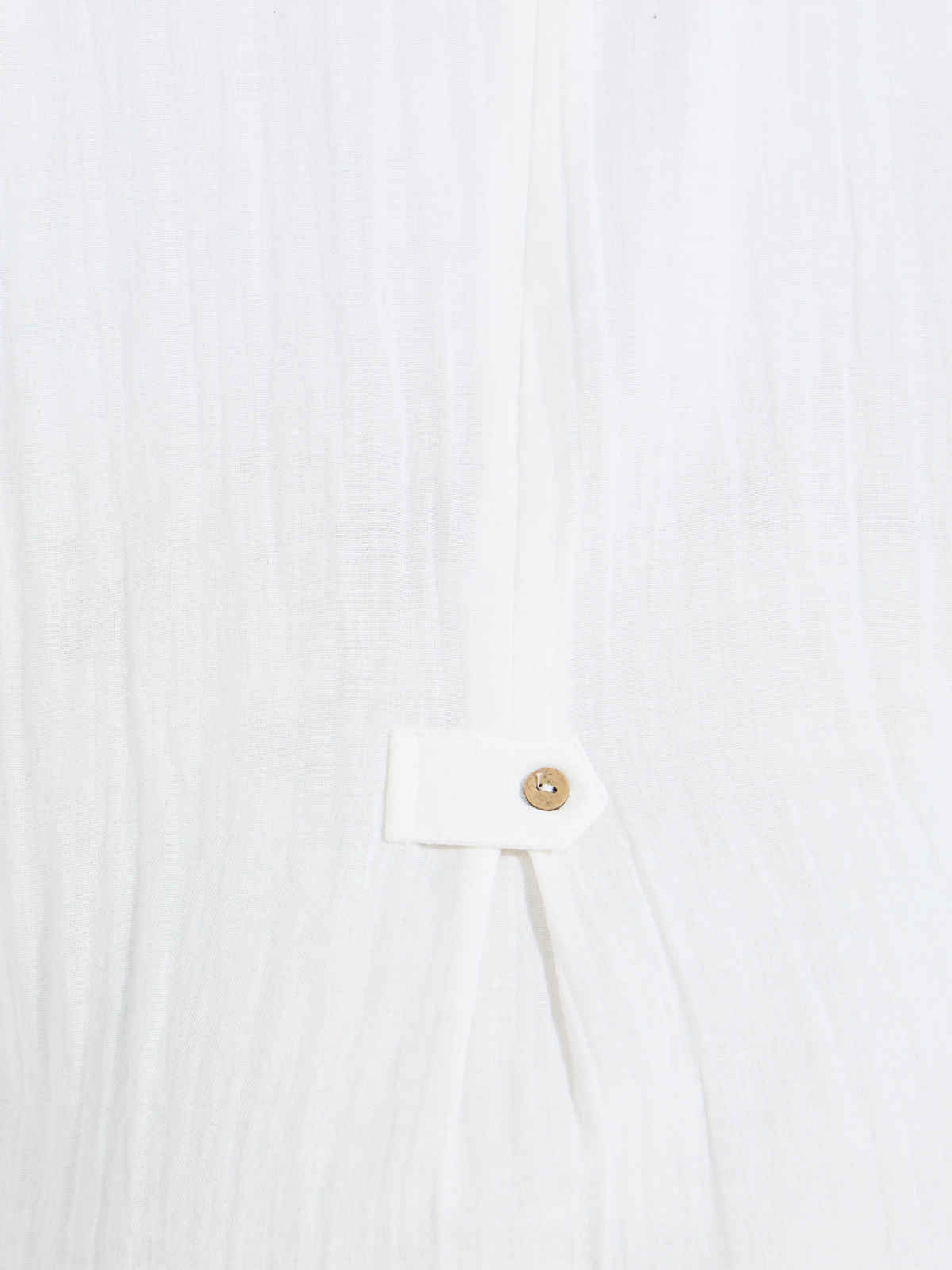 Styli Women's Longline Oversized Fit Shirt with Solid Design | White - M