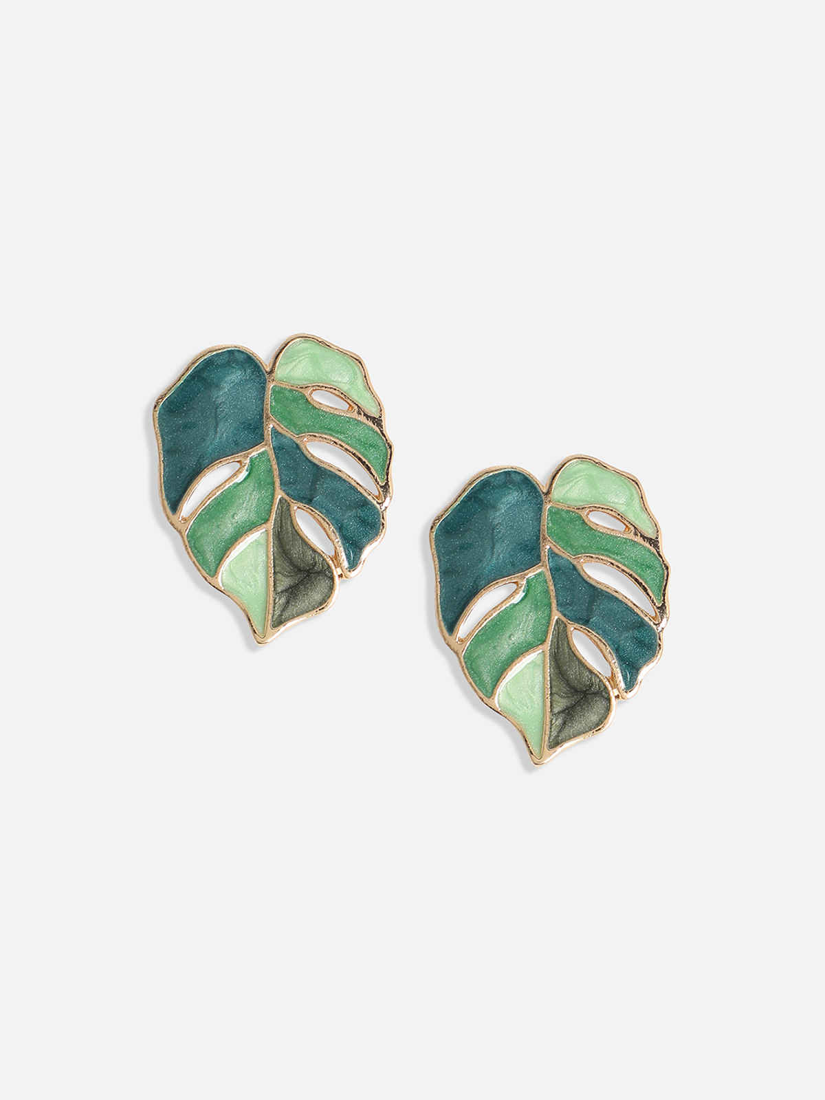 SOHI Women's Gold Plated Studs Earrings