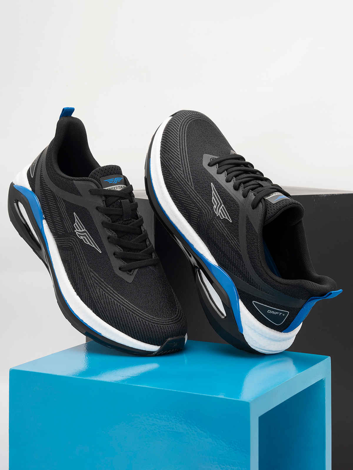 Red Tape Men's Athleisure Shoes | RSO4303A | Black Blue - UK 6