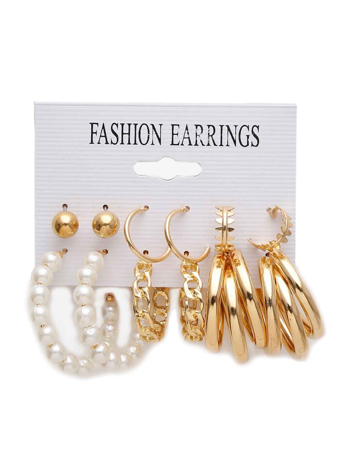 YouBella Jewellery Celebrity Inspired Gold Plated Earrings Combo for Girls and Women (YBEAR - 32926)