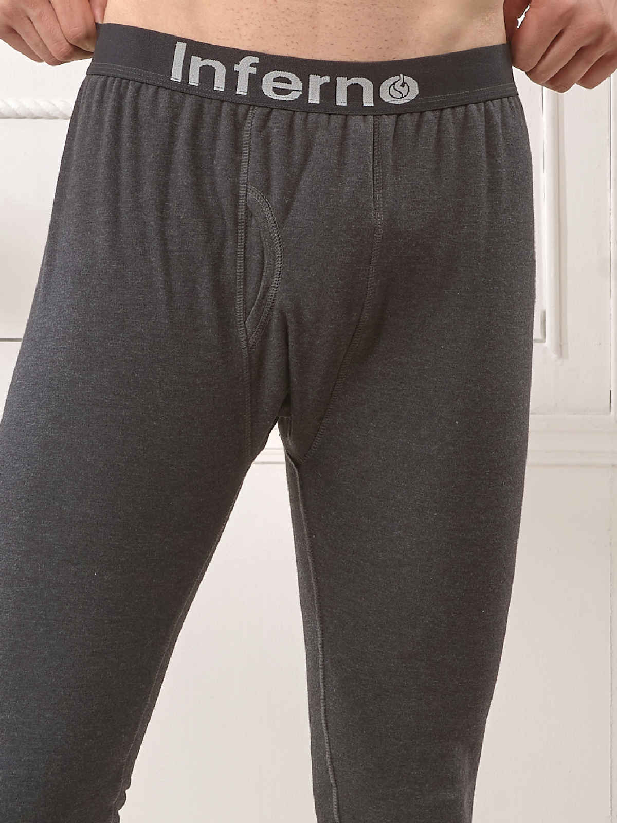 Lux Inferno Men's Premium Fleece Thermal Trouser | Black - 80
