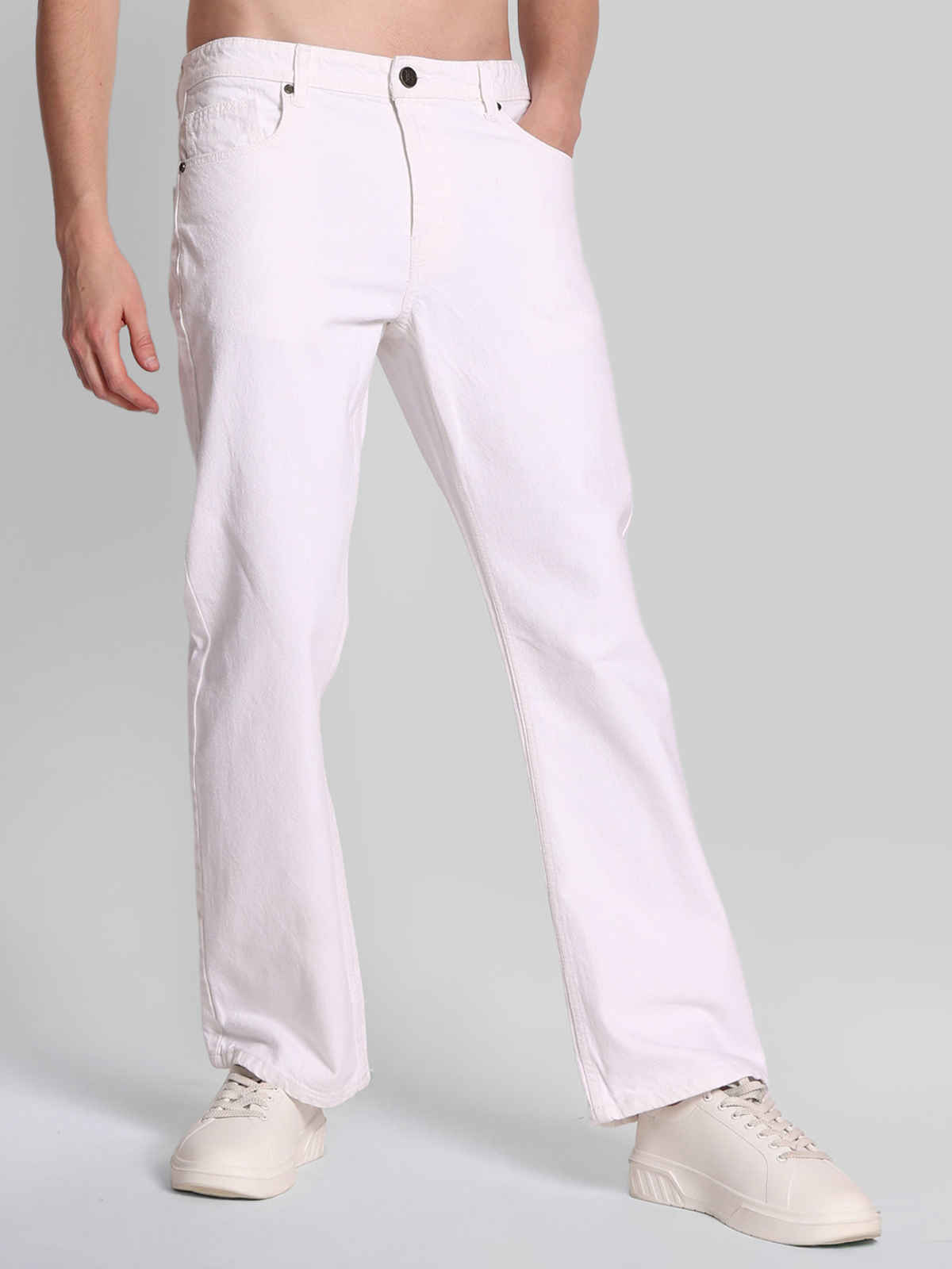Bene Kleed Men's Bootcut Jeans | White - 34