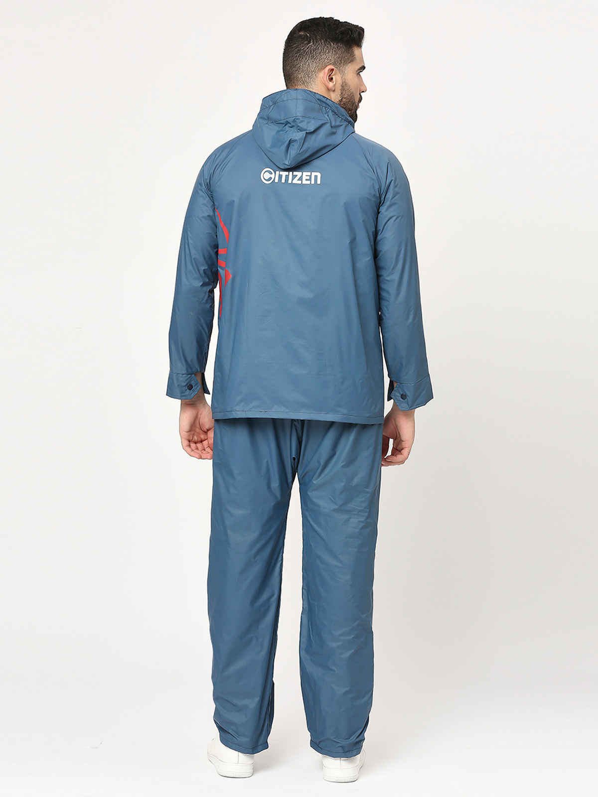 Citizen Men Reversible Raincoat With Pant Marvel Series Spiderman | CRO3 |Blue | L