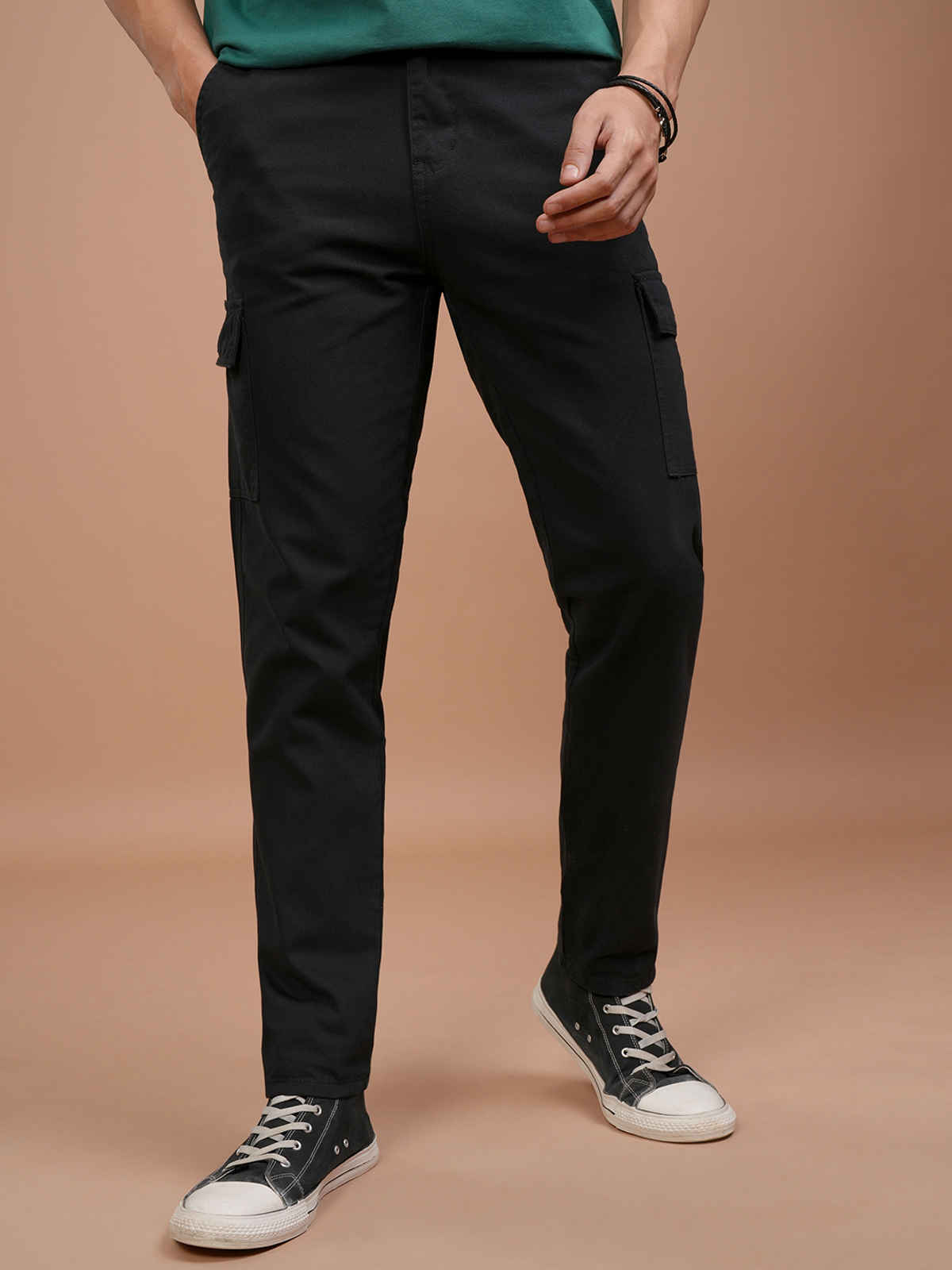 HIGHLANDER Men's Cargo Trouser | Black - 34