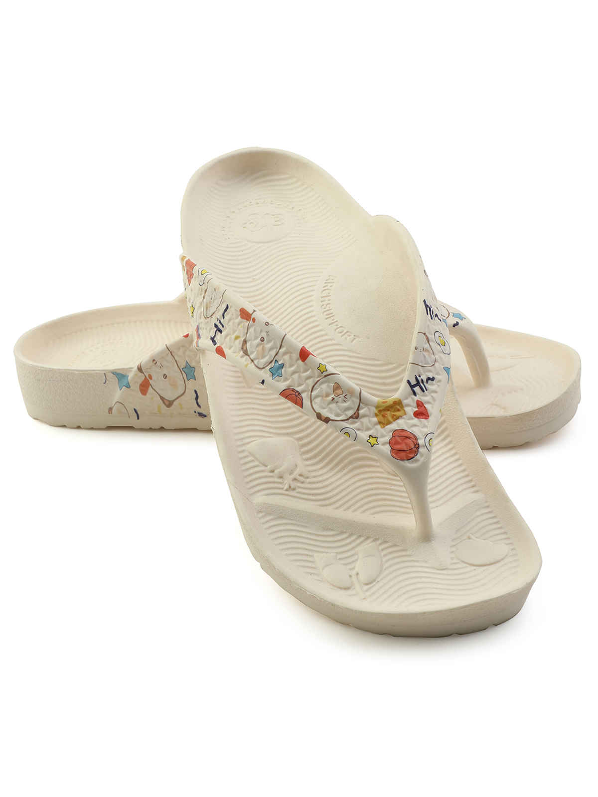 Liberty Footwear Women's Flip Flops | HAPPI-LE | Beige - UK 4