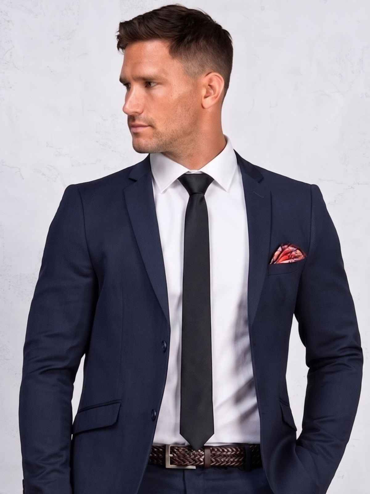 Calvadoss Men's Broad Tie | CALT-2121 | Black
